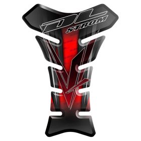 TANK PAD ANTI SCRATCH RESINED STICKER RED BLACK FITS SUZUKI DL 650 1000 V-STROM