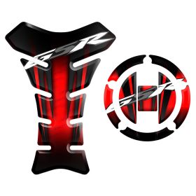ADHESIFS RESINE RESERVOIR + BOUCHON ROUGE NOIR FITS SUZUKI GSR 600 750 2006 2016