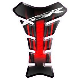 TANK PAD RESINED 3D STICKER RED BLACK FITS SUZUKI GSR 600 750 2006 2016
