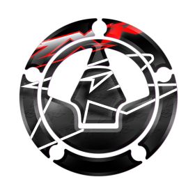 FUEL CAP ANTI SCRATCH RESINED STICKER RED GREY FITS KAWASAKI ZX-7R ZX-9R NINJA