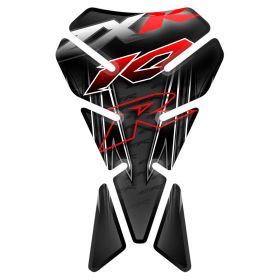 TANKSCHUTZ AUFKLEBER BEHARZTE ROT SILBER FITS KAWASAKI ZX-10R NINJA 1000