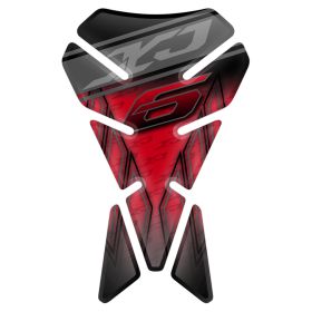 TANK PAD ANTI SCRATCH RESINED STICKER RED GREY FITS YAMAHA XJ6 600 2009 2015