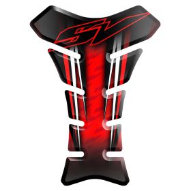 TANK PAD ANTI SCRATCH RESINED STICKER RED WHITE FITS SUZUKI SV 1000 S 650 S