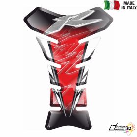 PROTEGE RESERVOIR ADHESIF RESINE 3D ROUGE BLANC FITS YAMAHA YZF 1000 R1