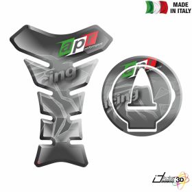 RESINED STICKERS KIT TANK + CAP GREY FITS APRILIA RSV 4 R 1000 2010 2013