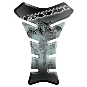 TANK PAD ANTI SCRATCH RESINED STICKER GREY BLACK FITS HONDA TRANSALP 650 700