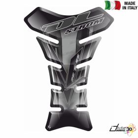 TANK PAD RESINED 3D STICKER GREY BLACK FITS SUZUKI DL 650 1000 V-STROM