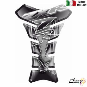STICKER TANK PAD ANTI SCRATCH RESINED GREY BLACK FITS KAWASAKI ZX-7R NINJA 750