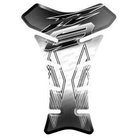 TANK PAD RESINED STICKER WHITE BLACK FITS YAMAHA FZ8 FAZER 800 2010 2015