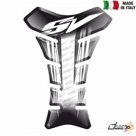 TANK PAD ANTI SCRATCH RESINED STICKER WHITE GREY FITS SUZUKI SV 1000 S 650 S