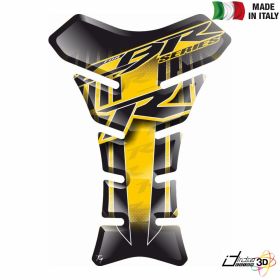 TANK PAD ANTI SCRATCH RESINED STICKER YELLOW BLACK FITS HONDA CBR 125 R