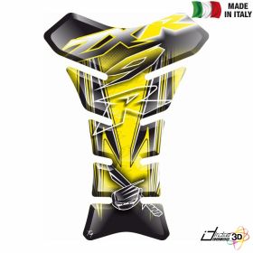 TANK PAD RESINED 3D STICKER YELLOW BLACK FITS KAWASAKI ZX-9R NINJA 900