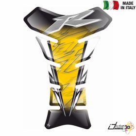 PROTEGE RESERVOIR ADHESIF RESINE 3D JAUNE GRIS FITS YAMAHA YZF 1000 R1