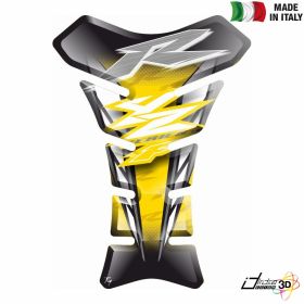 TANK PAD RESINED STICKER YELLOW WHITE FITS YAMAHA YZF 1000 R1 YZF 600 R6