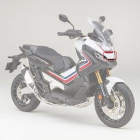 PROTEZIONE FRONTALE INF. CARBON ROSSO