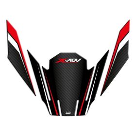 KIT PROTEZIONI FRONTALI CARBON ROSSO