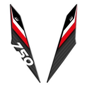 FRONT PROTECTIONS 750 CARBON RED