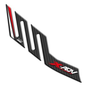 PROTEZIONE MARMITTA CARBON ROSSO