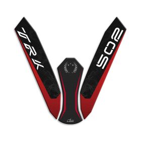 ADESIVO 3D PARAFANGO IRIDEA DESIGN CARBON ROSSO