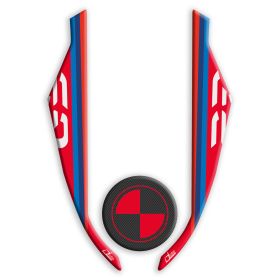 Adesivo 3D parafango IRIDEA DESIGN rosso blu