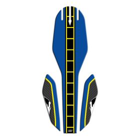 PROTEZIONE PARAFANGO ANT. BLU GIALLO