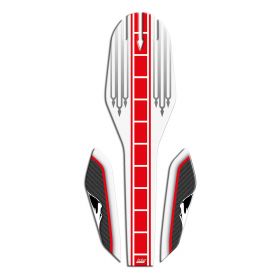 FRONT FENDER PROTECTION WHITE RED