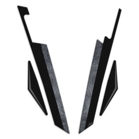 ADESIVI 3D LATO PUNTALE IRIDEA DESIGN NERO GRIGIO