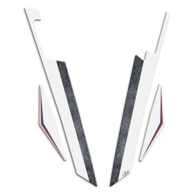 ADESIVI 3D LATO PUNTALE IRIDEA DESIGN BIANCO ROSSO