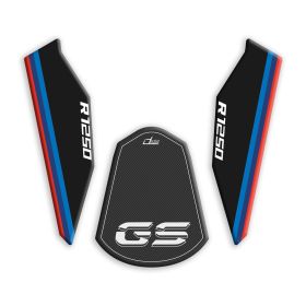 Adhésif 3D spoiler de moteur IRIDEA DESIGN noir rouge bleu