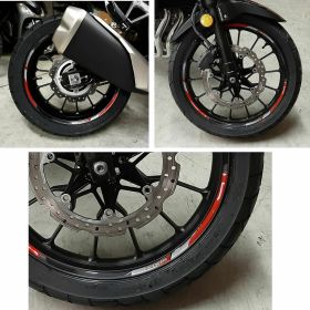 ''ADESIVI RESIN 3D PER CERCHI 17 E 19'' PER HONDA CB500X 2019 - ROSSO'