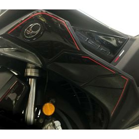 ADESIVI RESIN 3D PROTEZIONI FRONTALI INFERIORI COMPATIBILI CON KYMCO AK 550 2018