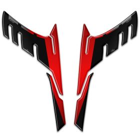 ADESIVI 3D LATERALI COMPATIBILI CON SUZUKI V-STROM 650 2017-18 ROSSO METAL