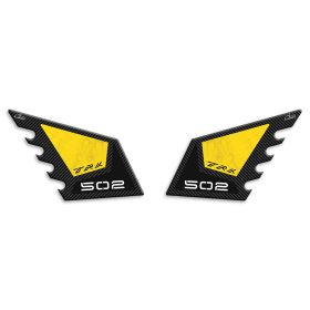 ADESIVI 3D LATO SERBATOIO IRIDEA DESIGN CARBON GIALLO