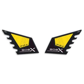 ADESIVI 3D LATO SERBATOIO IRIDEA DESIGN CARBON GIALLO