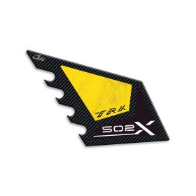 ADESIVI 3D LATO SERBATOIO IRIDEA DESIGN CARBON GIALLO