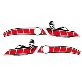 TANK SIDE PROTECTIONS RED