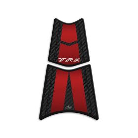 Adhésif 3D réservoir supérieur IRIDEA DESIGN rouge carbone