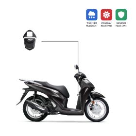 Adesivo 3D sportello serbatoio IRIDEA DESIGN nero
