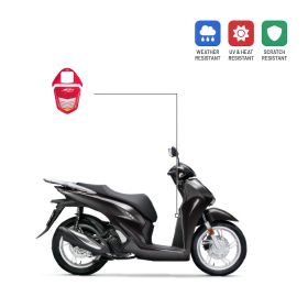 Adesivo 3D sportello serbatoio IRIDEA DESIGN rosso