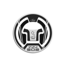 3D tank cap sticker IRIDEA DESIGN carbon grey