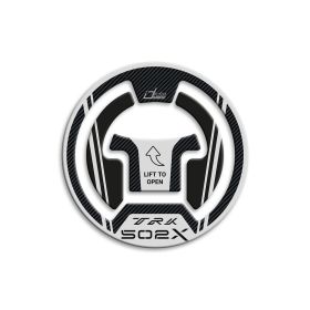 3D tank cap sticker IRIDEA DESIGN carbon grey