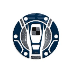 3D tank cap sticker IRIDEA DESIGN blue