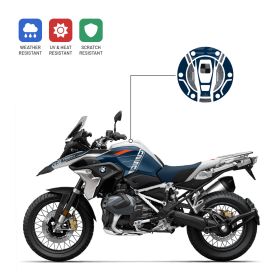 3D tank cap sticker IRIDEA DESIGN blue