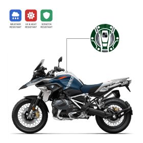 3D tank cap sticker IRIDEA DESIGN green
