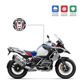 3D tank cap sticker IRIDEA DESIGN black red blue