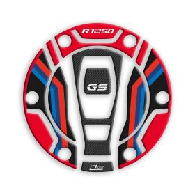 3D tank cap sticker IRIDEA DESIGN red blue