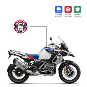 3D tank cap sticker IRIDEA DESIGN red blue