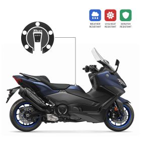3D tank cap sticker IRIDEA DESIGN black