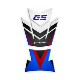 TANKSCHUTZ AUFKLEBER BEHARZTE BLAU ROT FITS BMW F 850 GS 2018