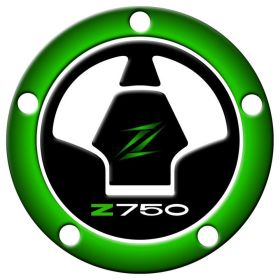 TANKDECKEL AUFKLEBER BEHARZTE GRUN FITS KAWASAKI Z 750 2007-2012